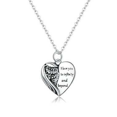 STERLING SILVER PENDANT - FLYING HEART